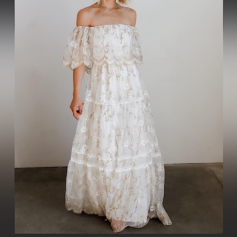 Baltic Born aurora off the shoulder maxi dress